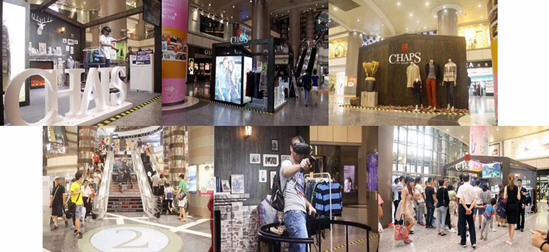 斯凯奇中庭展示